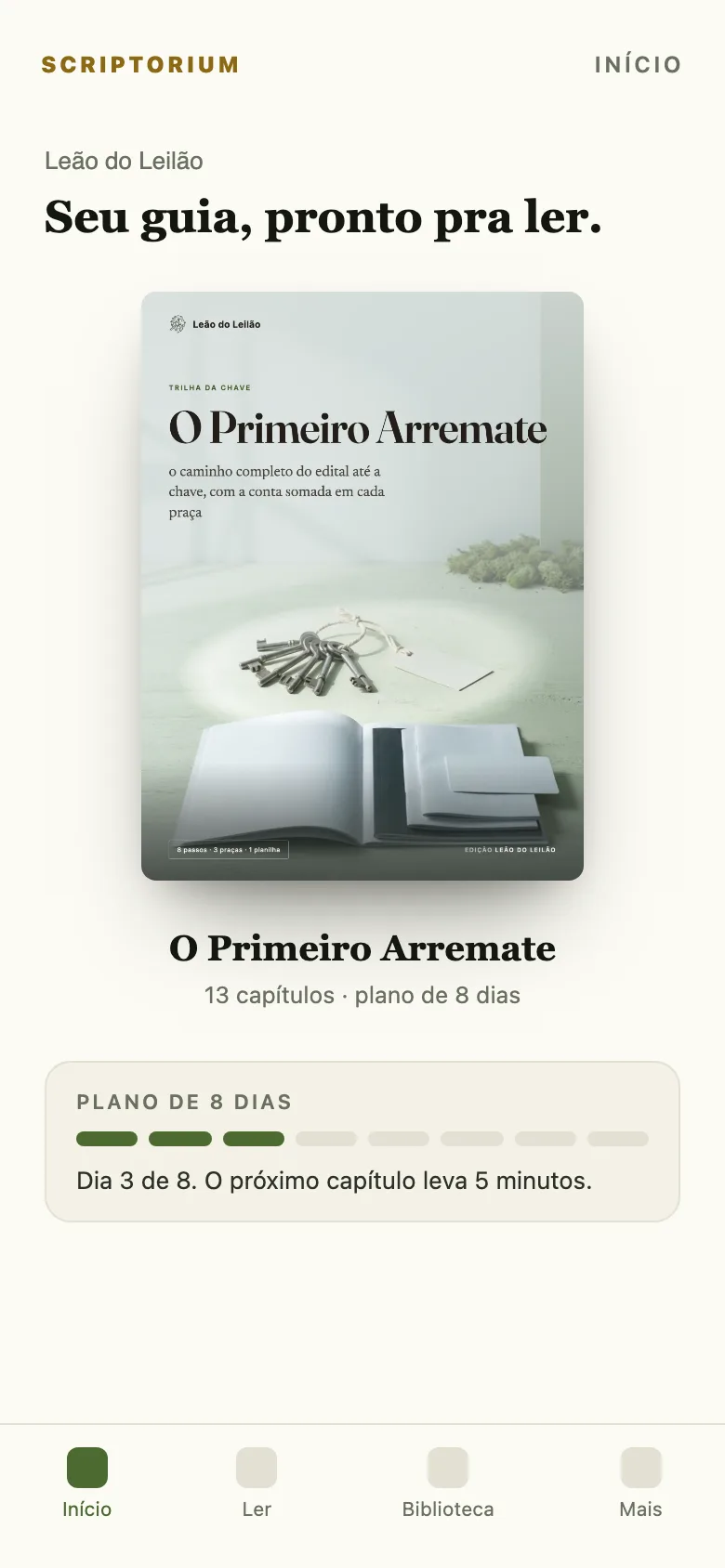 Capa do ebook O Primeiro Arremate